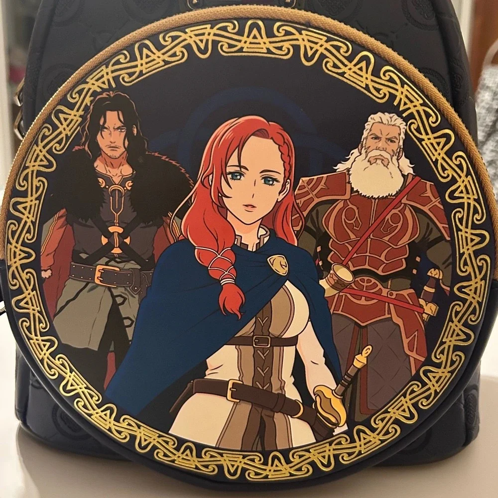 Loungefly Lord of the Rings The War of the Rohirrim Mini Backpack Navy Blue NWT
